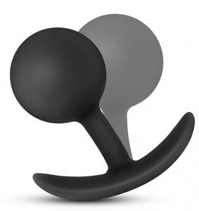 Черная анальная пробка Wearable Vibra Plug - 9,5 см.