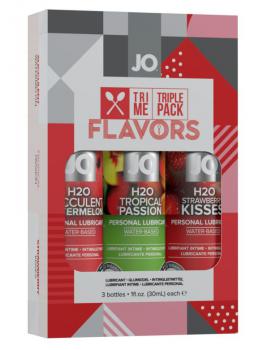 Подарочный набор ароматизированных лубрикантов Tri-Me Triple Pack Flavors