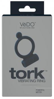 Чёрное виброкольцо VeDO Tork