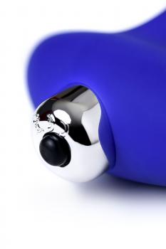 Синий силиконовый вибростимулятор простаты Stroman - 14,5 см.