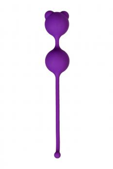 Фиолетовые вагинальные шарики A-Toys с ушками
