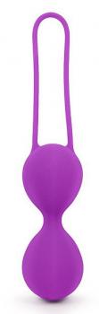Фиолетовые вагинальные шарики на силиконовом шнурке