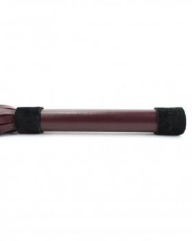 Бордовая плеть Ladys Arsenal с гладкой ручкой - 45 см.