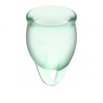Набор зеленых менструальных чаш Feel confident Menstrual Cup