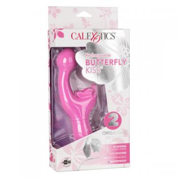 Розовый вибратор-кролик Rechargeable Butterfly Kiss