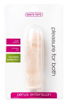 Телесная насадка-реалистик на пенис Extension - 13 см.