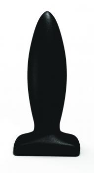 Чёрный анальный стимулятор Streamline Plug - 10 см.