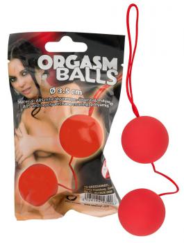 Красные вагинальные шарики Orgazm Balls