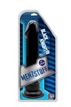 Чёрный анальный фаллоимитатор MENZSTUFF BLACK KNIGHT 9INCH BUTT PLUG - 23 см.