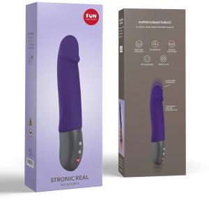 Фиолетовый пульсатор Stronic Real - 20 см.