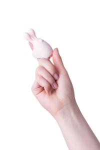 Нежно-розовая вибронасадка на палец DUTTY
