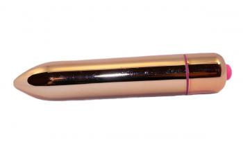 Розовый рельефный вибромассажёр для стимуляции точки G - 12 см.