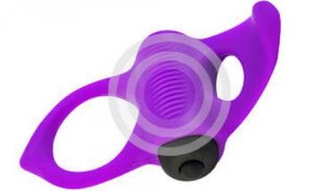 Фиолетовое эрекционное виброкольцо Lingus MAX