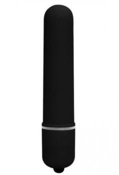 Черная вытянутая вибропуля - 10,2 см.